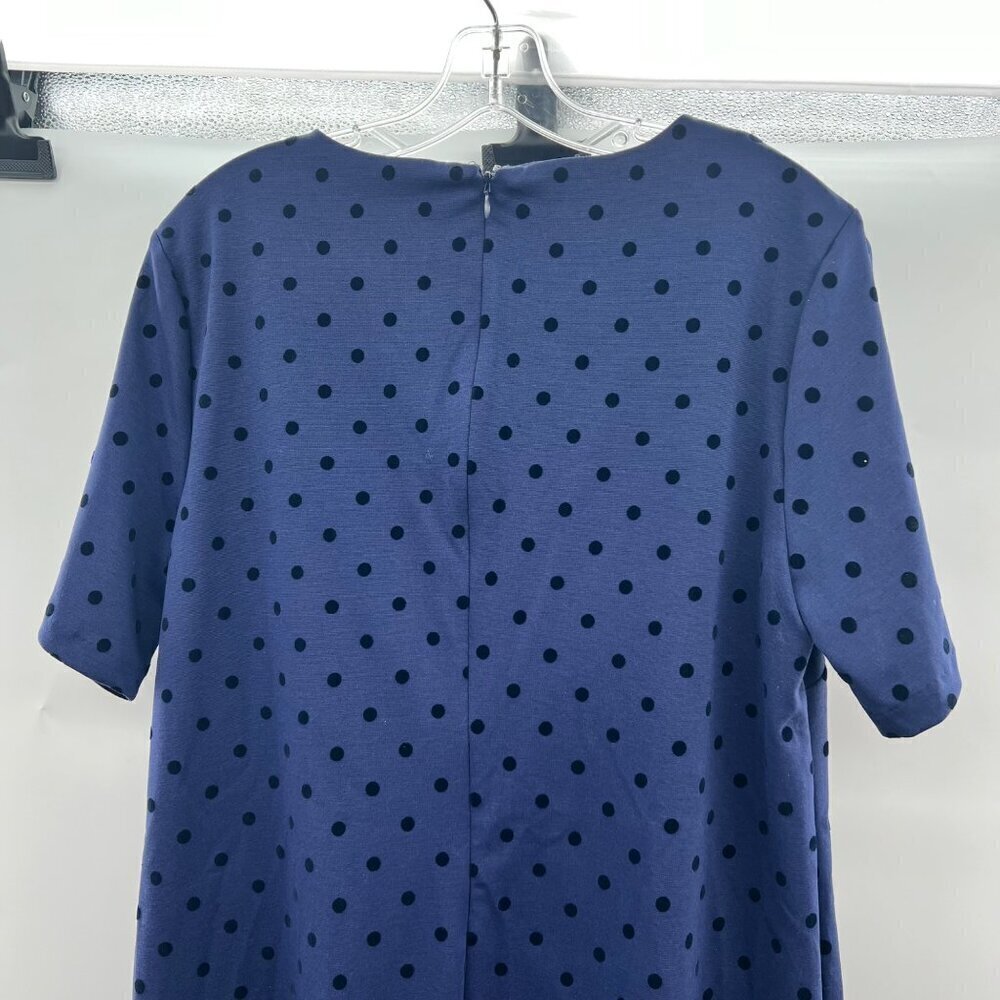 Old Navy Women's Short Sleeve Polka Dot Sheath Dress Amethyst/Black Size Large - Picture 7 of 9